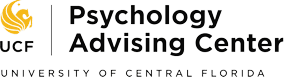 UCF Psychology Advising Center logo with Pegasus emblem, University of Central Florida text underneath.
